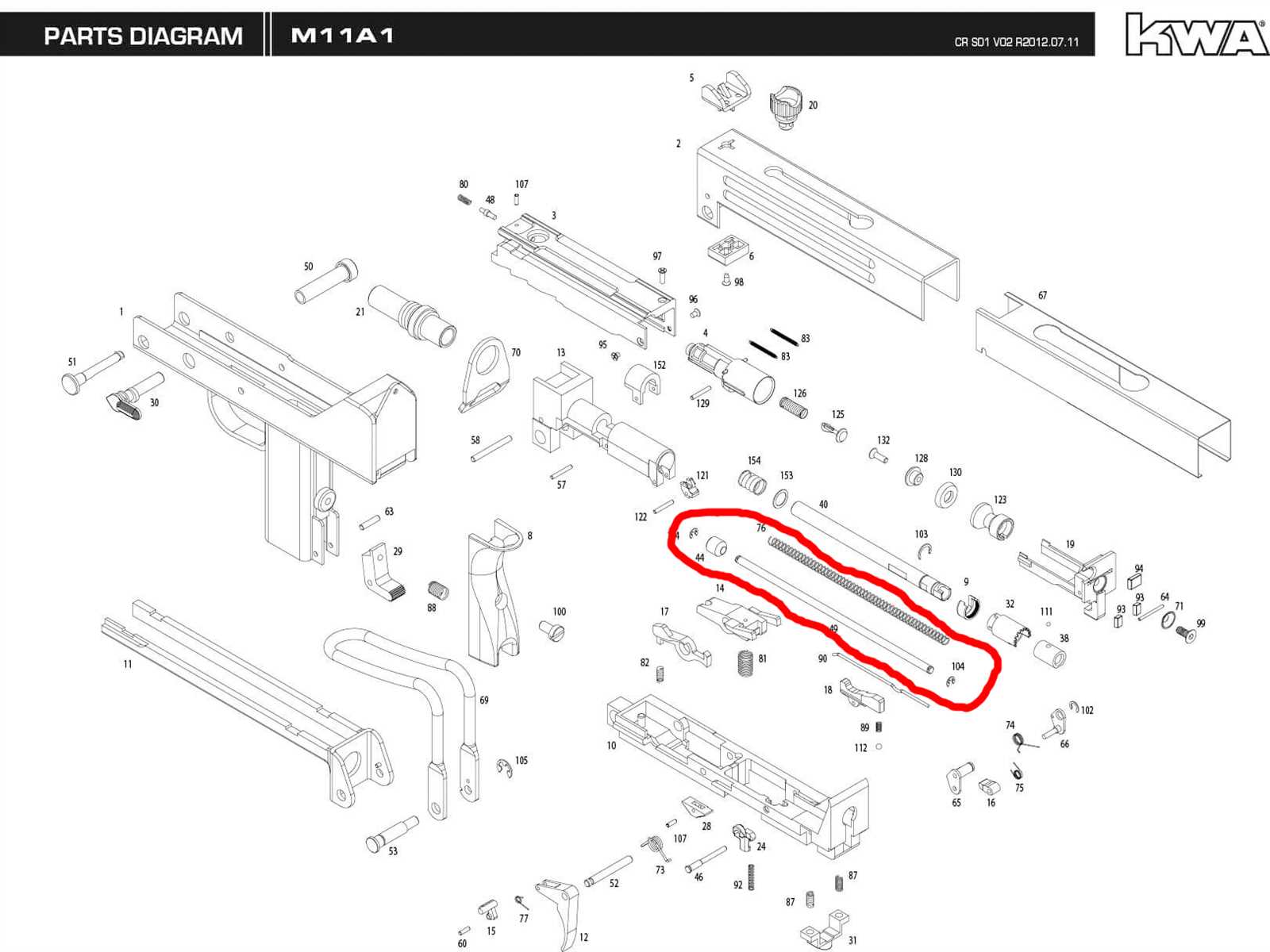 mac 11 parts diagram