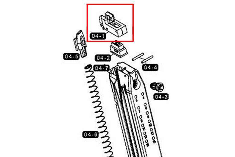 magazine parts diagram