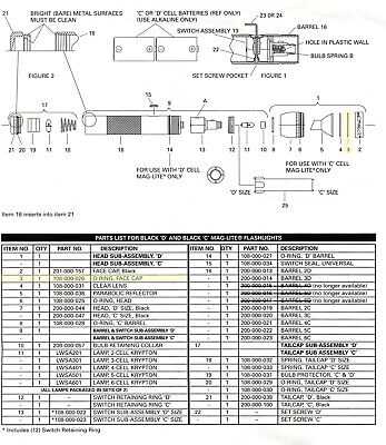 maglite parts diagram