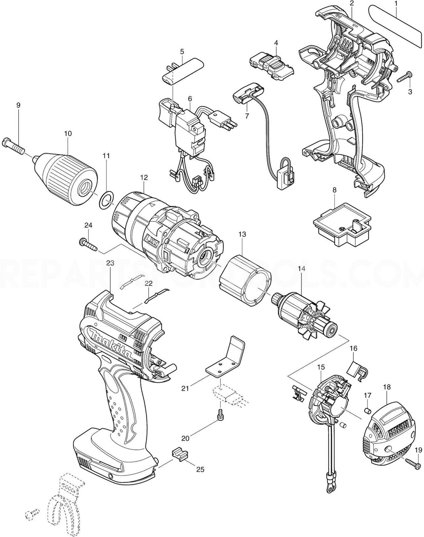 makita 4114 parts diagram