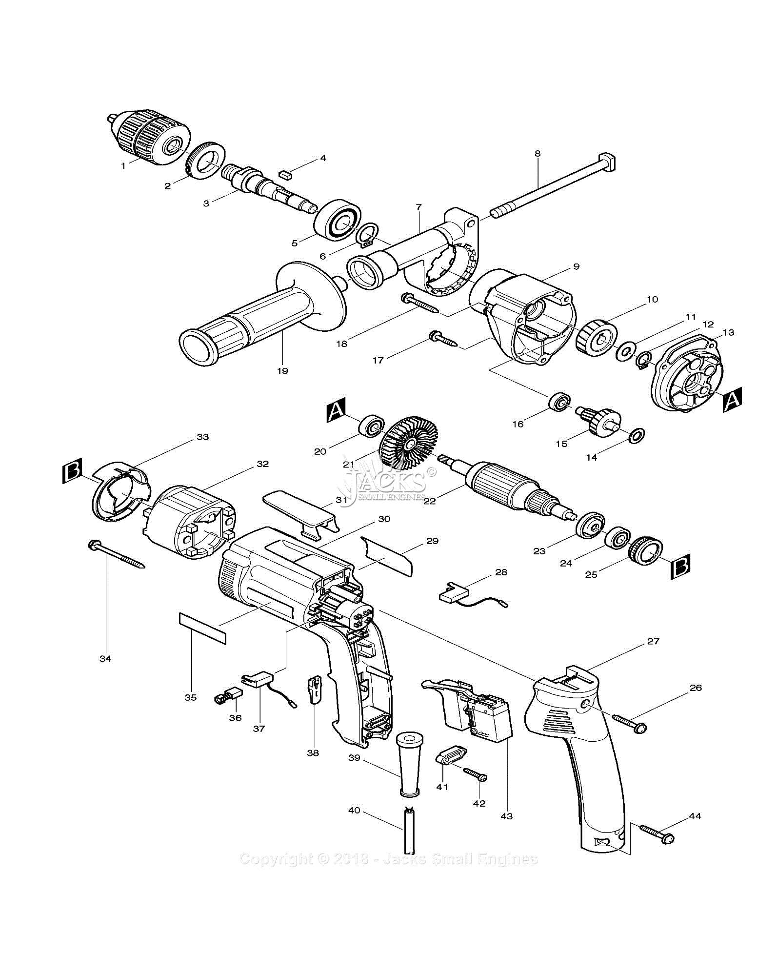 makita 6906 parts diagram