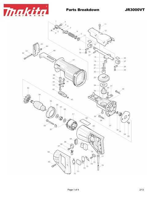 makita 9924db parts diagram