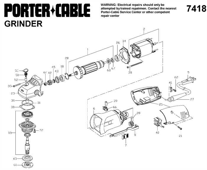 makita angle grinder parts diagram