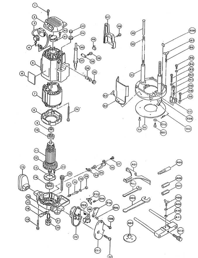 makita bo5010 parts diagram