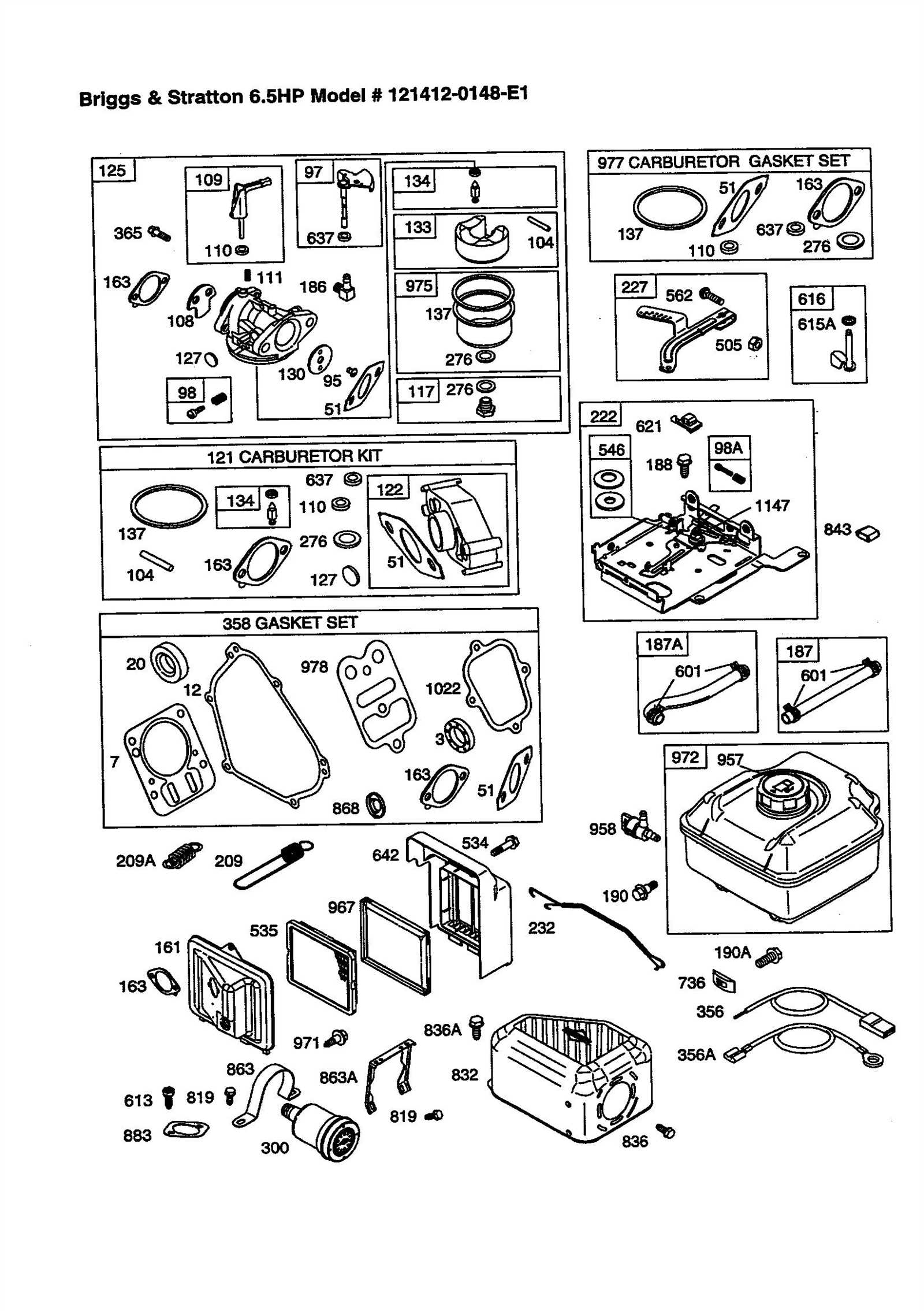 manual briggs and stratton parts diagram