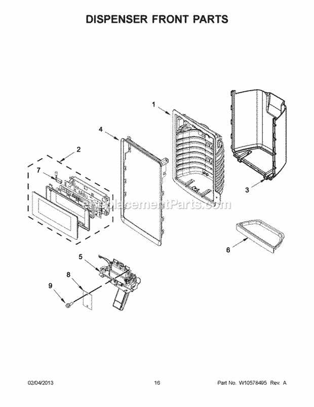 manual whirlpool refrigerator parts diagram