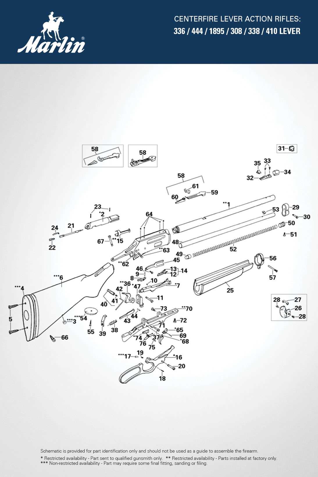 marlin 336 parts diagram