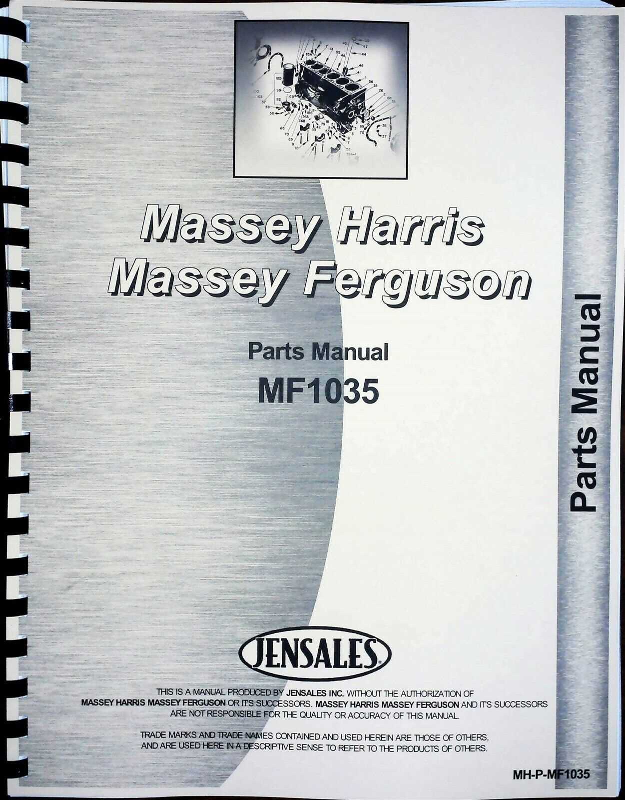 massey ferguson 1035 parts diagram