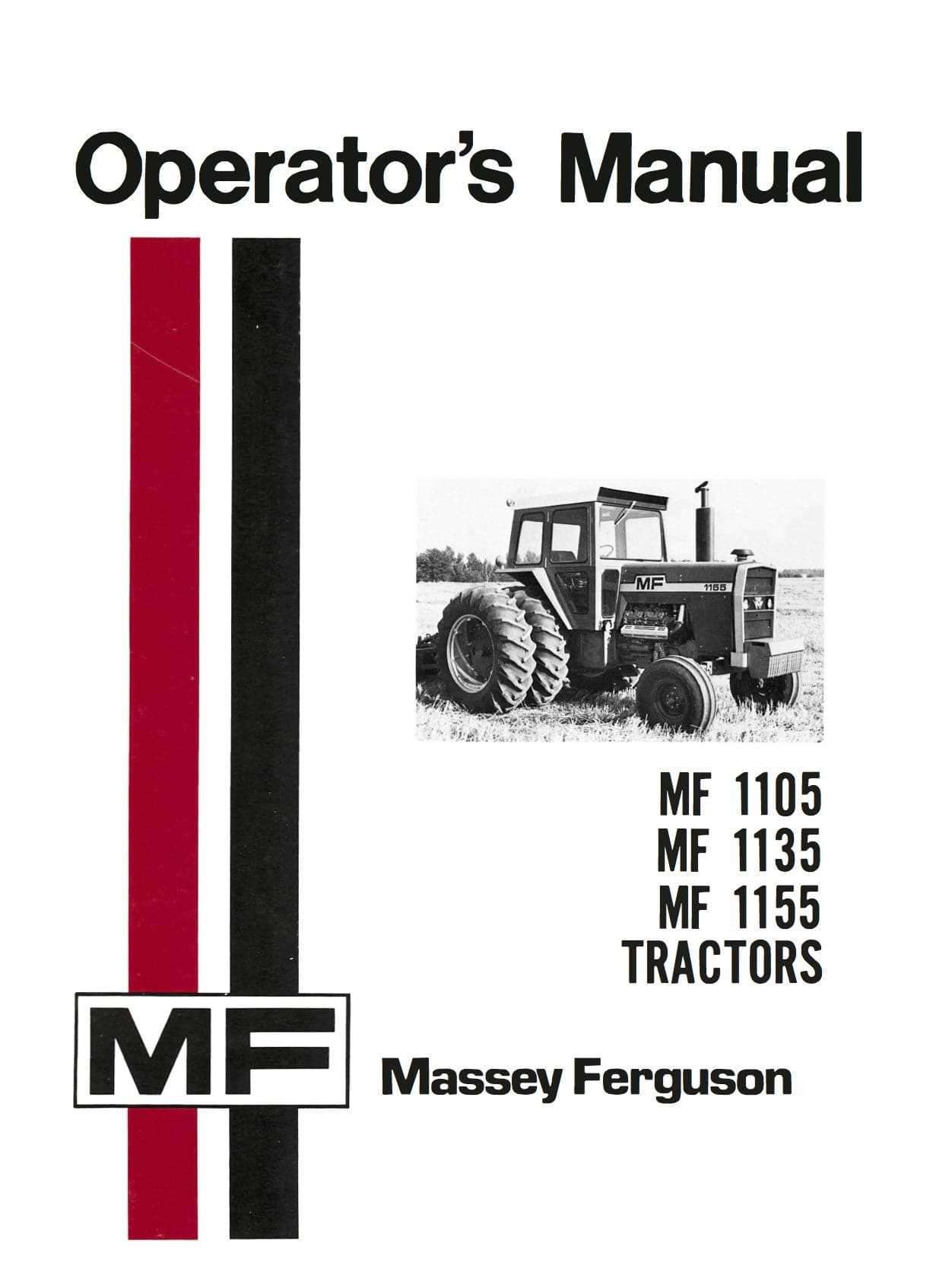 massey ferguson 1105 parts diagram