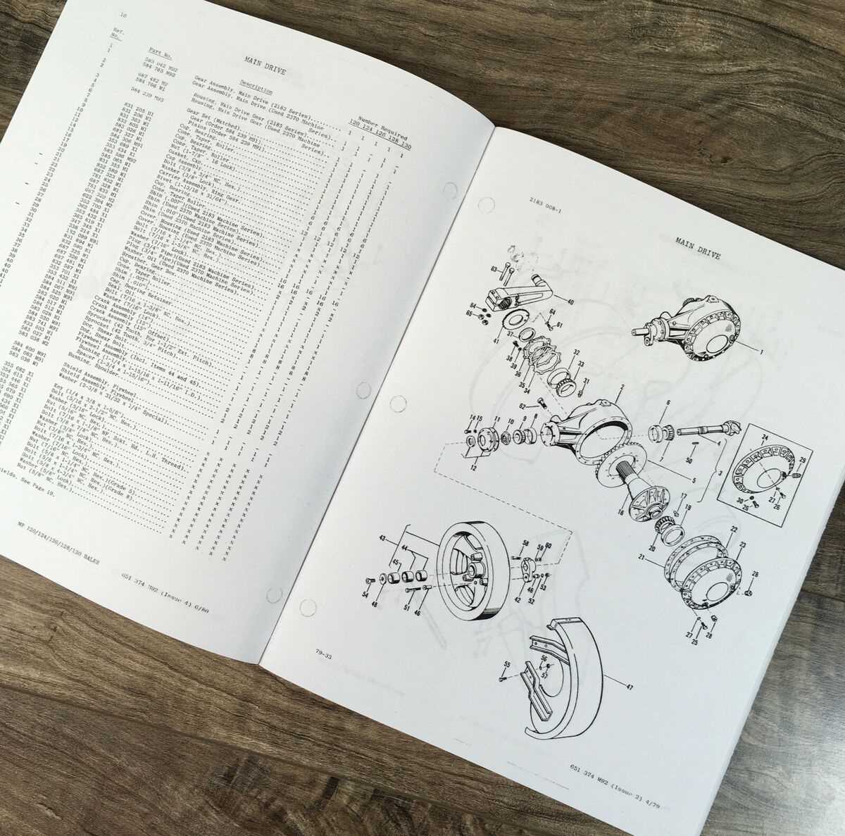 massey ferguson 124 baler parts diagram