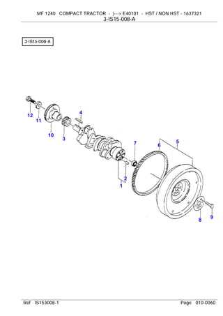 massey ferguson 1240 parts diagram