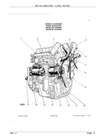 massey ferguson 165 parts diagram