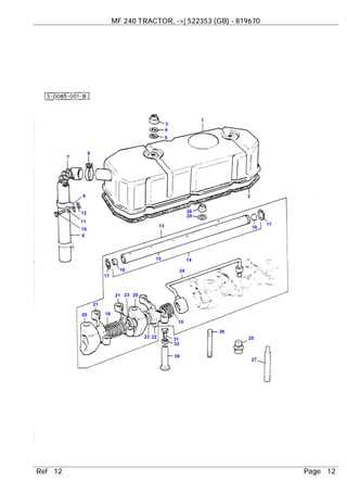 massey ferguson 240 parts diagram