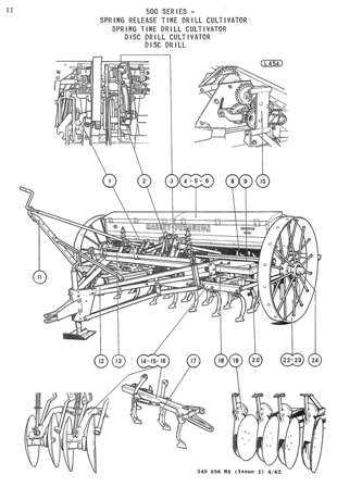 massey ferguson 33 grain drill parts diagram