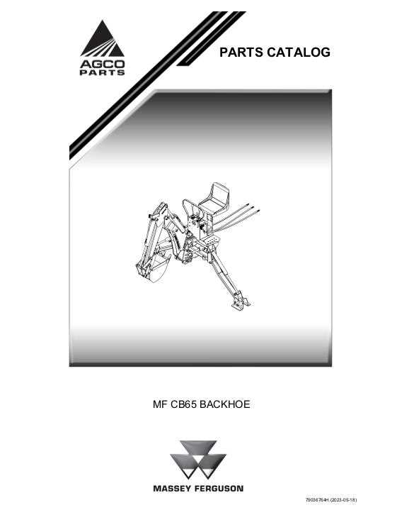 massey ferguson cb65 backhoe parts diagram