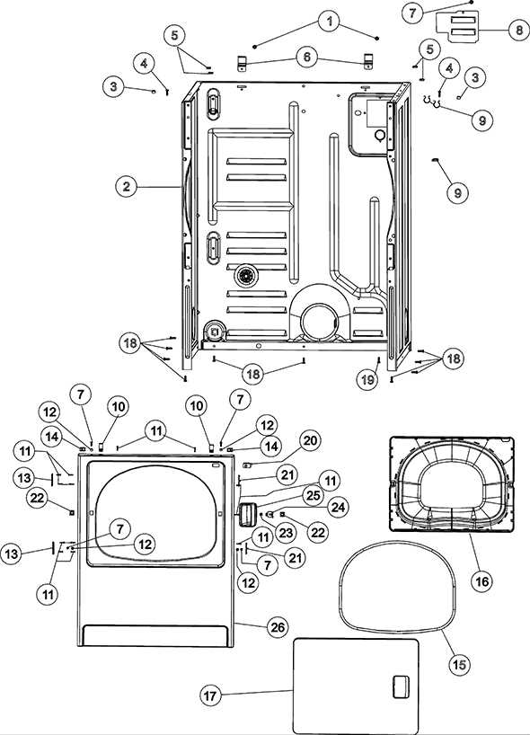 maytag dryer parts diagram