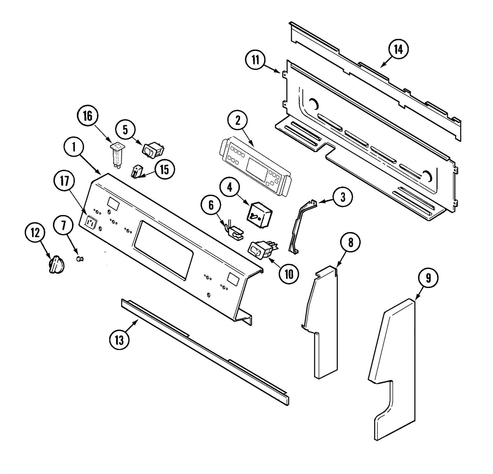 maytag oven parts diagram