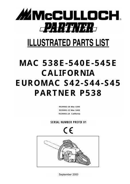 mcculloch mac 110 parts diagram