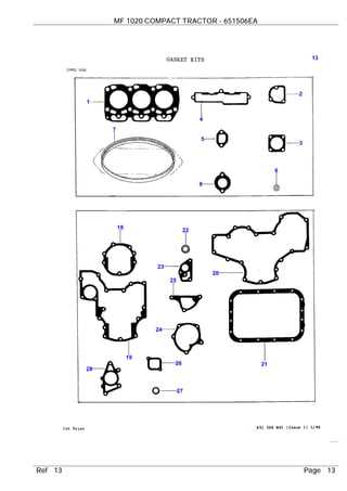 massey ferguson 1020 parts diagram