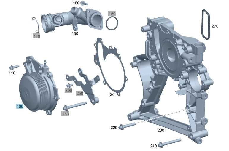 mercedes benz engine parts diagram