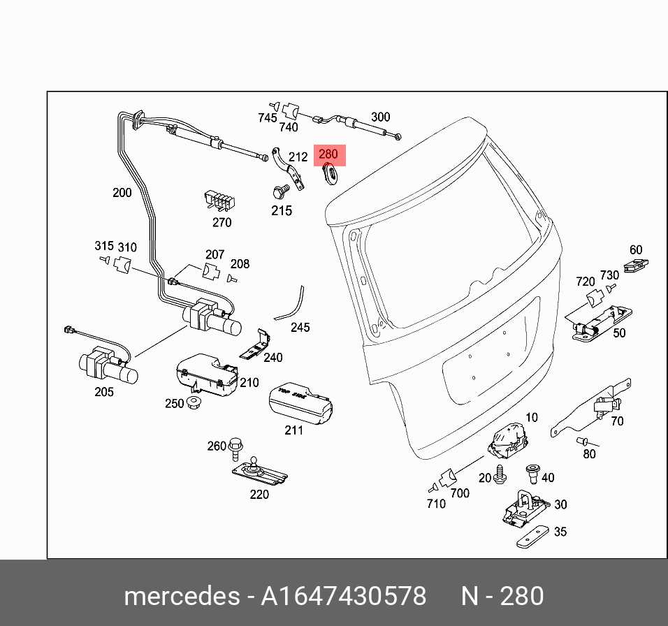 mercedes w164 parts diagram