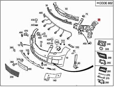 mercedes w204 parts diagram