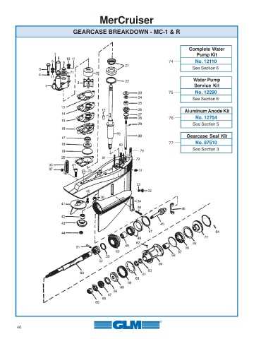 mercruiser alpha 1 gen 1 parts diagram