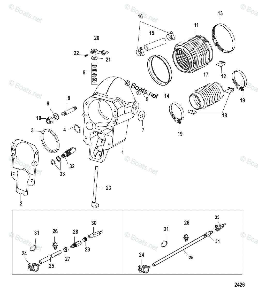 mercruiser alpha one gen 2 parts diagram