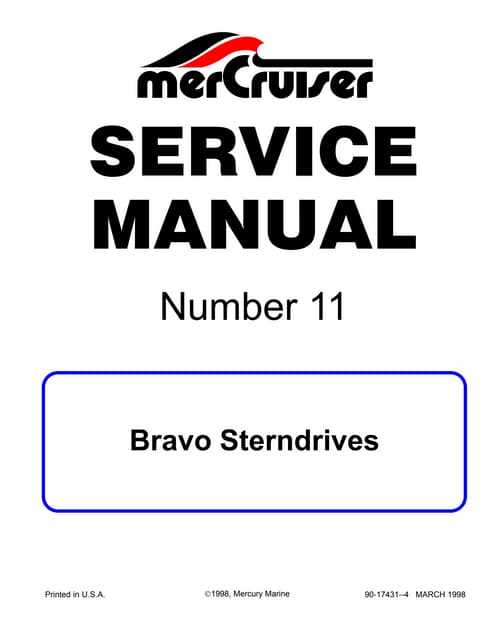 mercruiser bravo 1 parts diagram