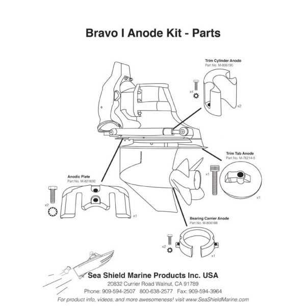 mercruiser bravo one parts diagram