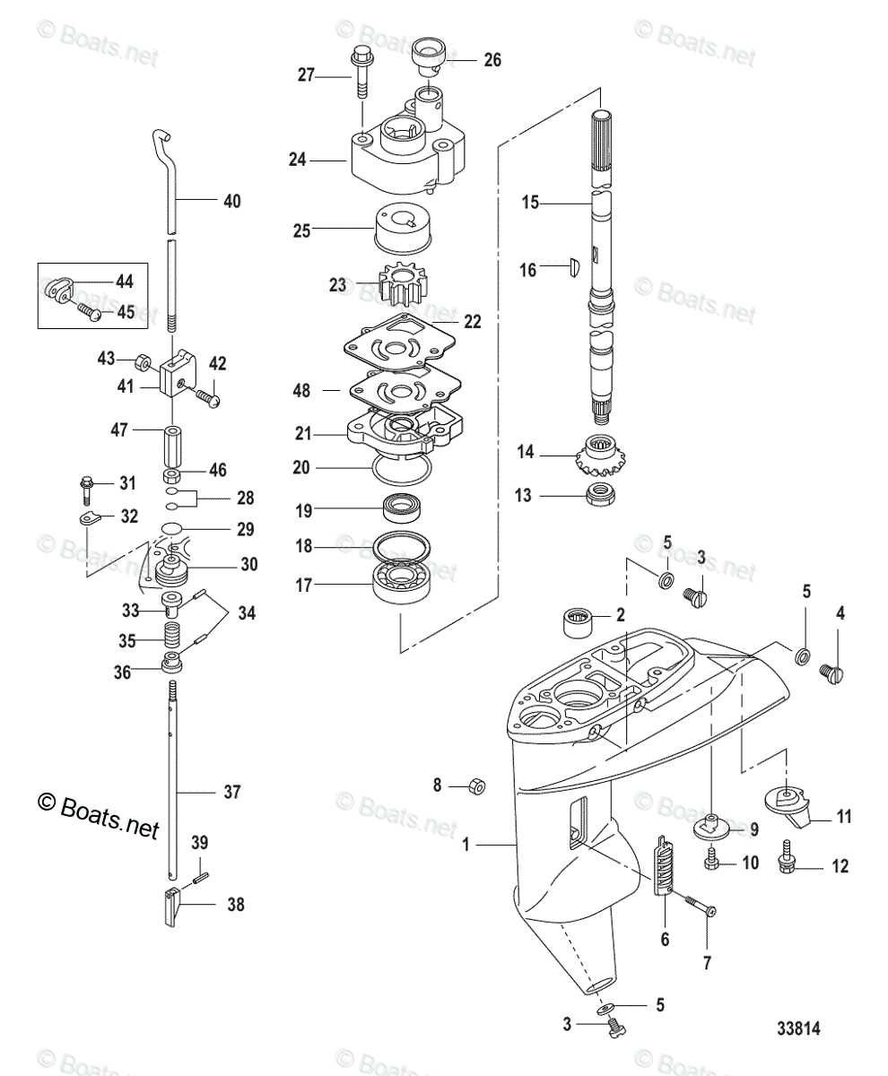 mercury 20 hp parts diagram