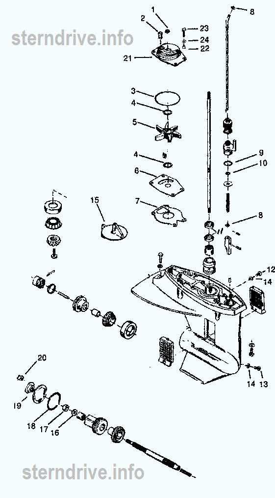 mercury 20 hp parts diagram