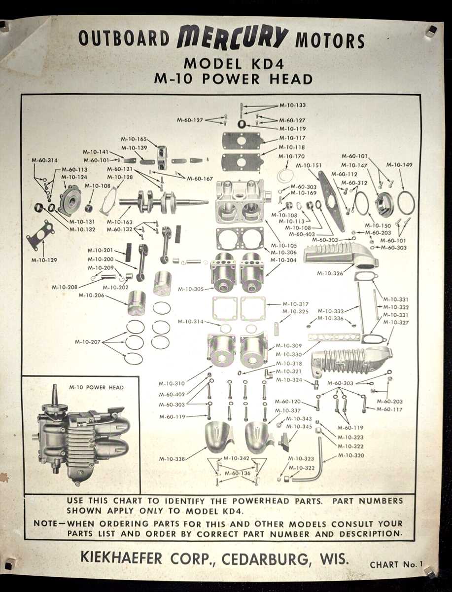 mercury motor parts diagram