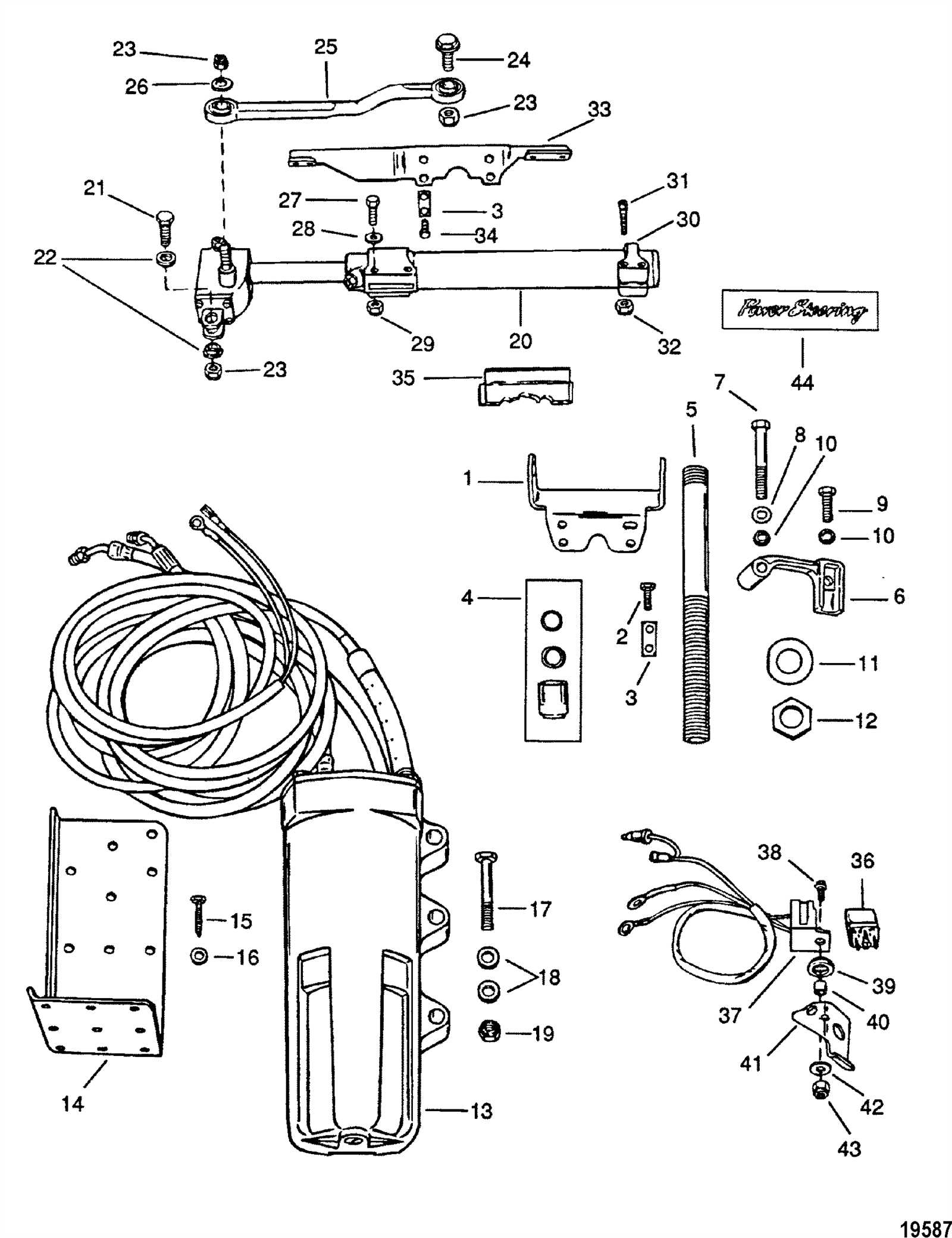 mercury motor parts diagram