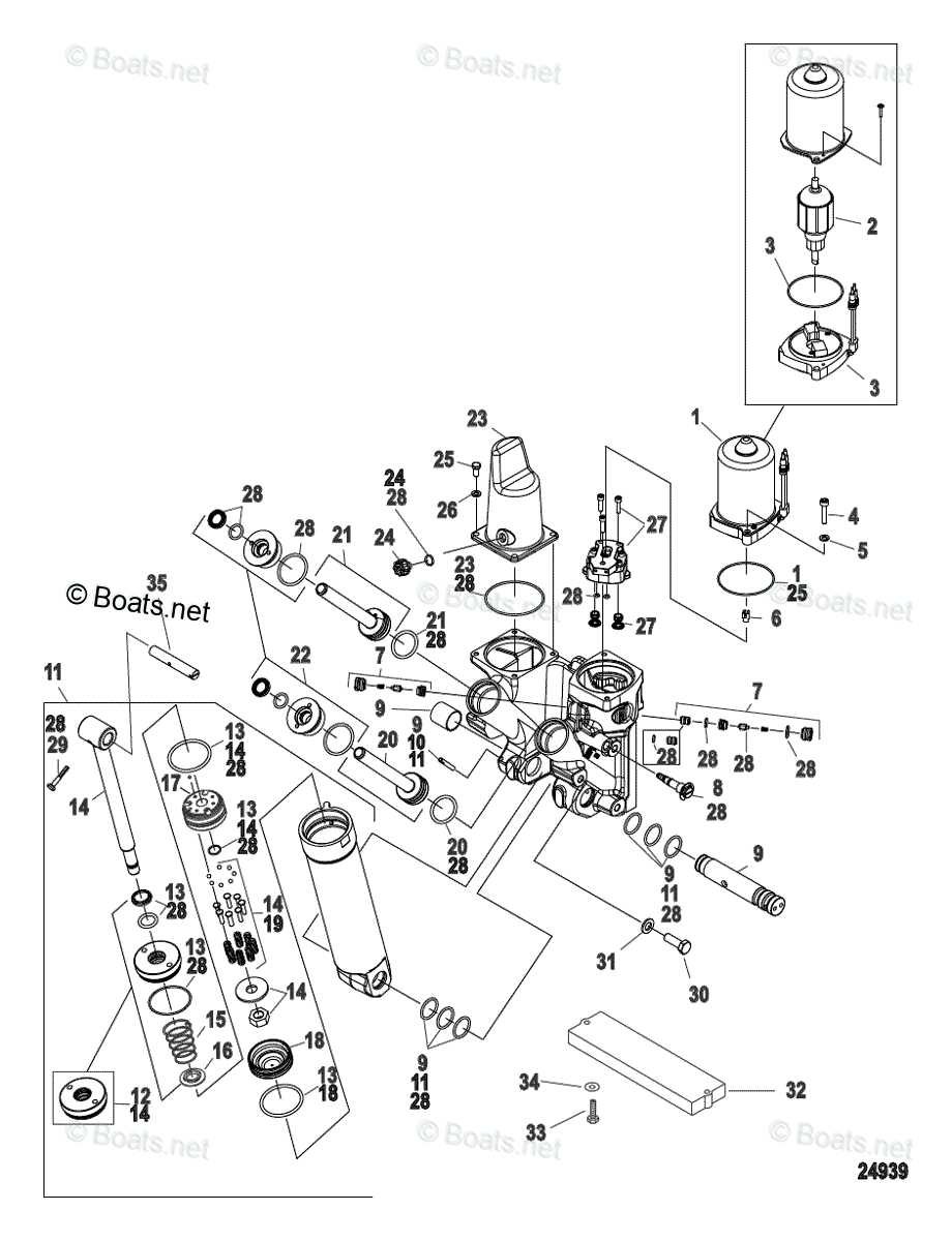 mercury verado 150 parts diagram