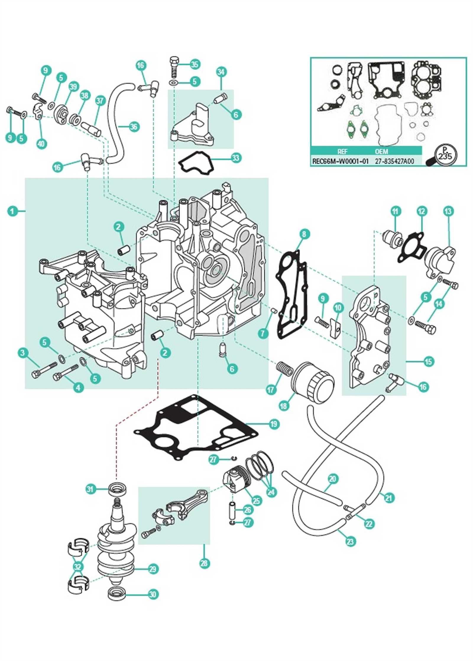 mercury verado 150 parts diagram