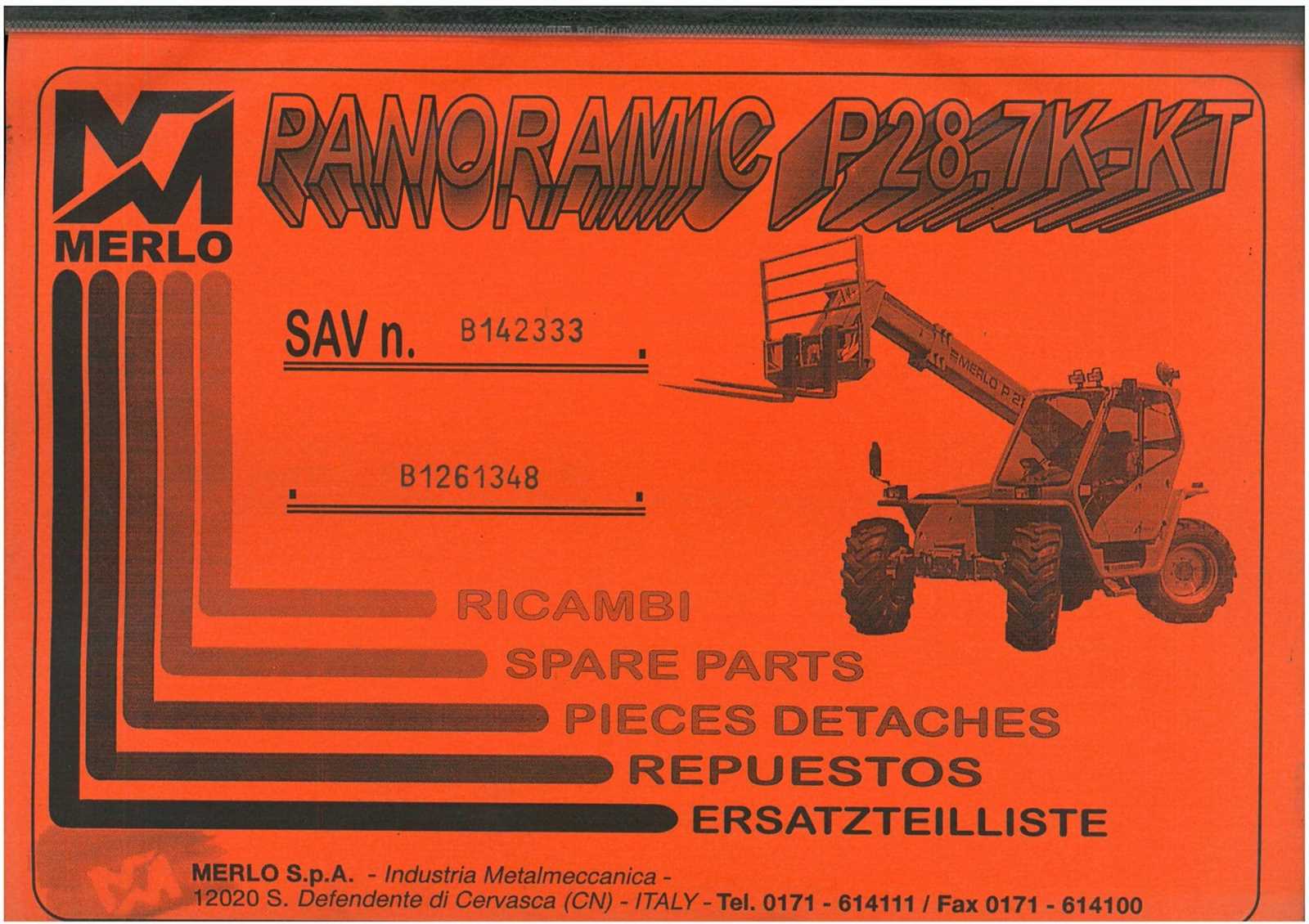 merlo parts diagram