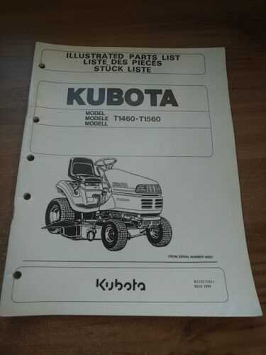 manual kubota t1560 parts diagram