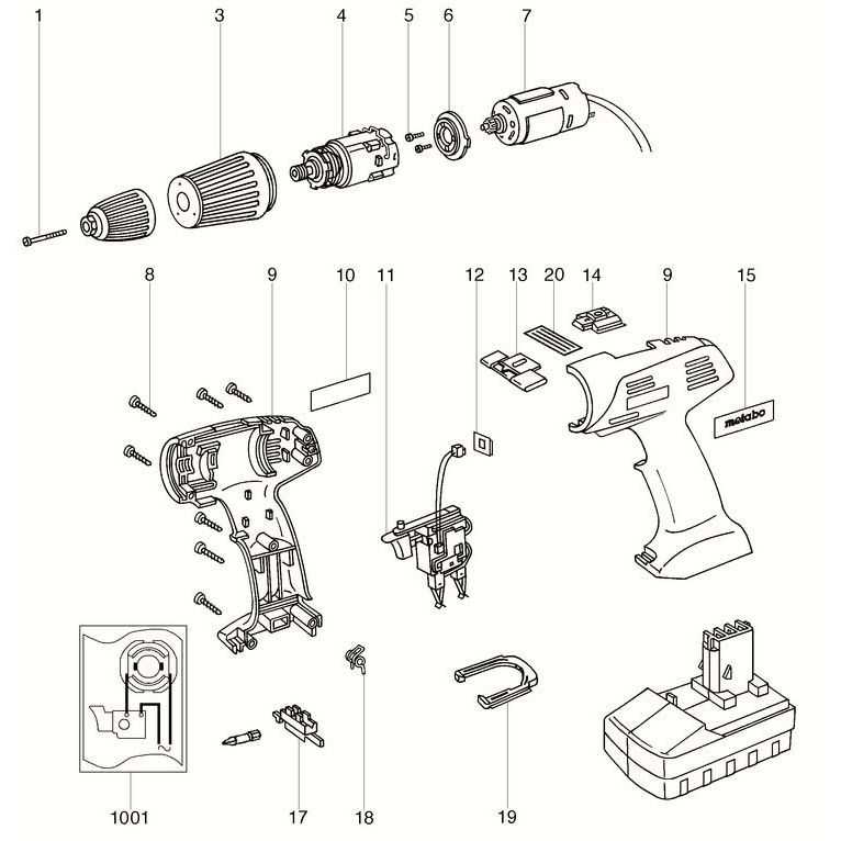 metabo parts diagram