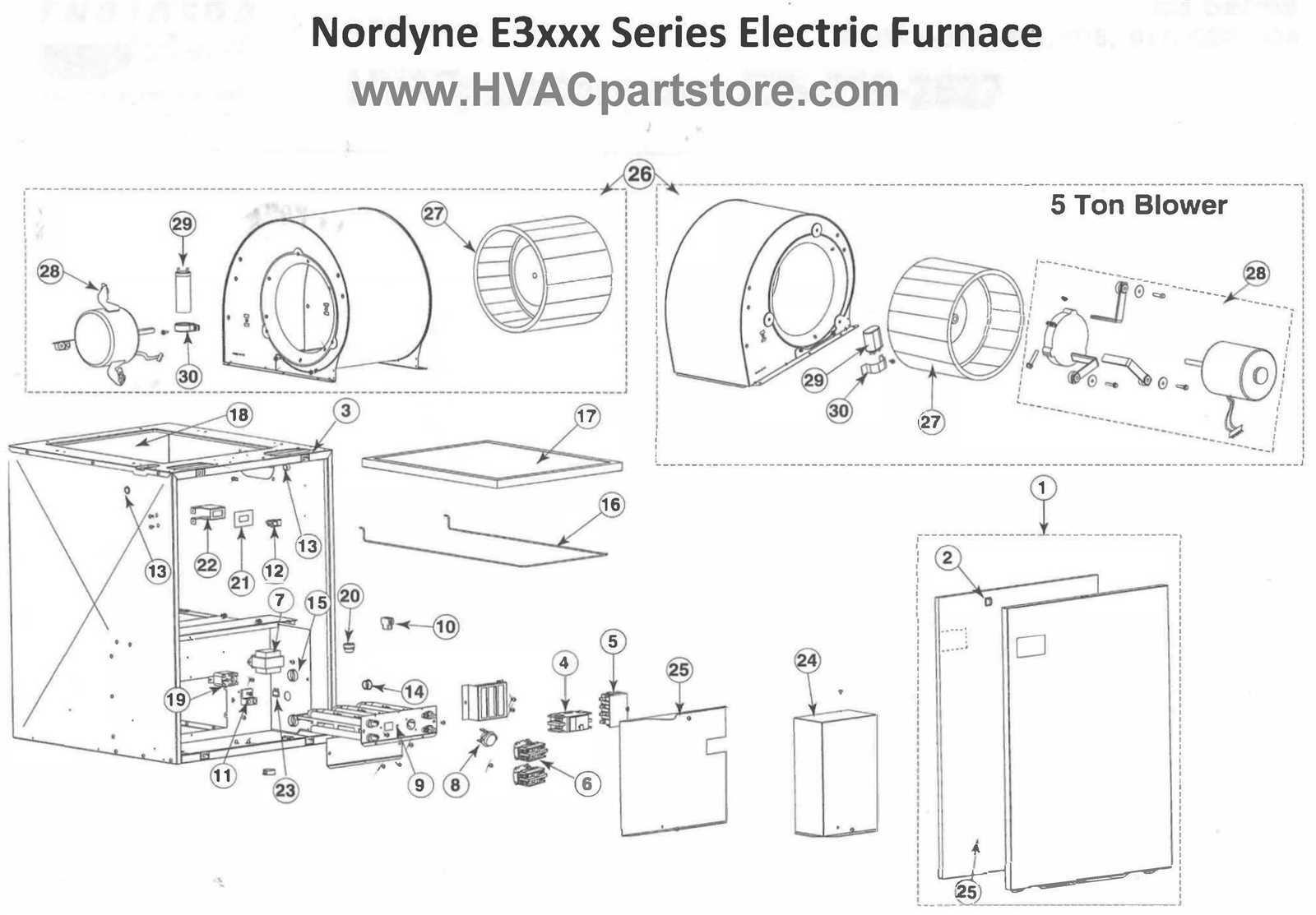 miller furnace parts diagram