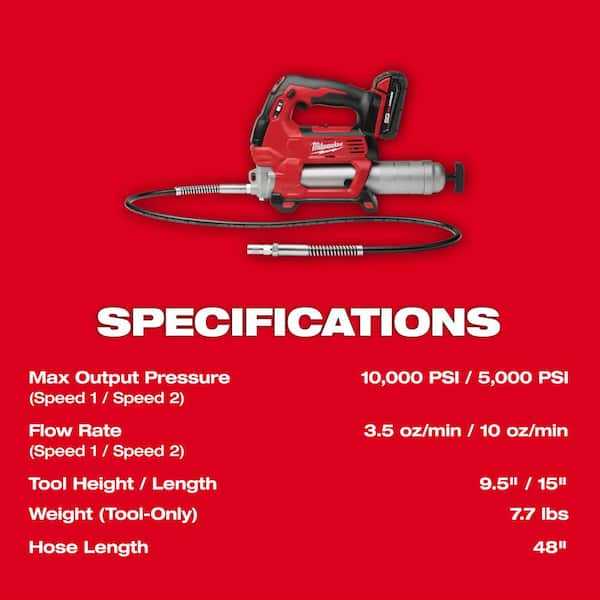 milwaukee grease gun parts diagram