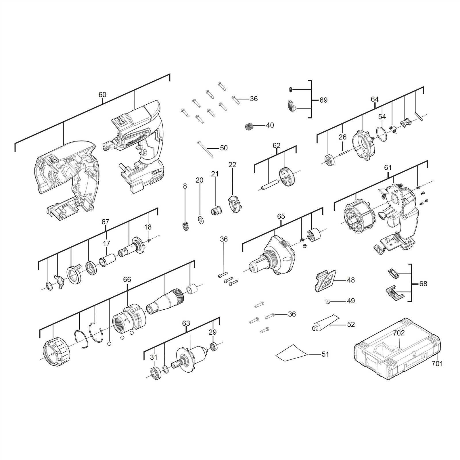 milwaukee grease gun parts diagram