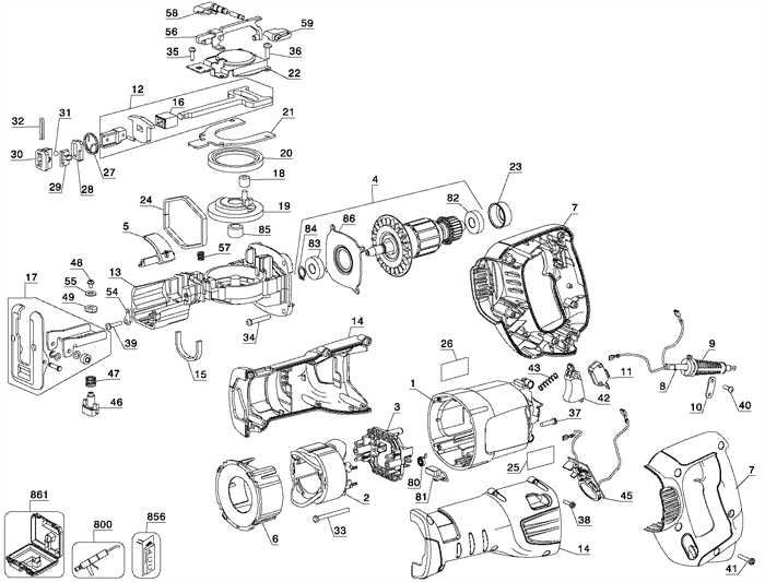 milwaukee sawzall parts diagram