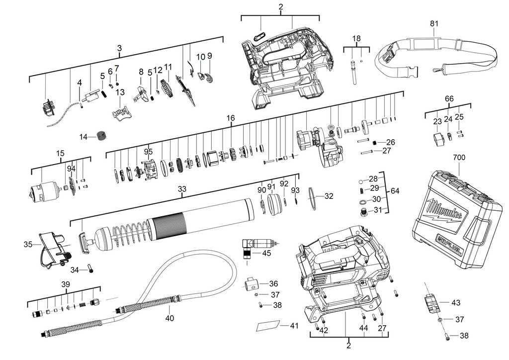 milwaukee sawzall parts diagram