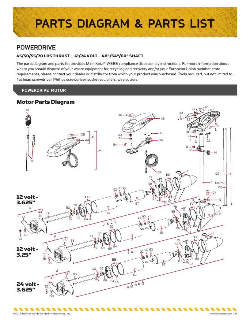 minn kota powerdrive parts diagram