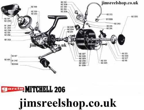 mitchell 300x reel parts diagram