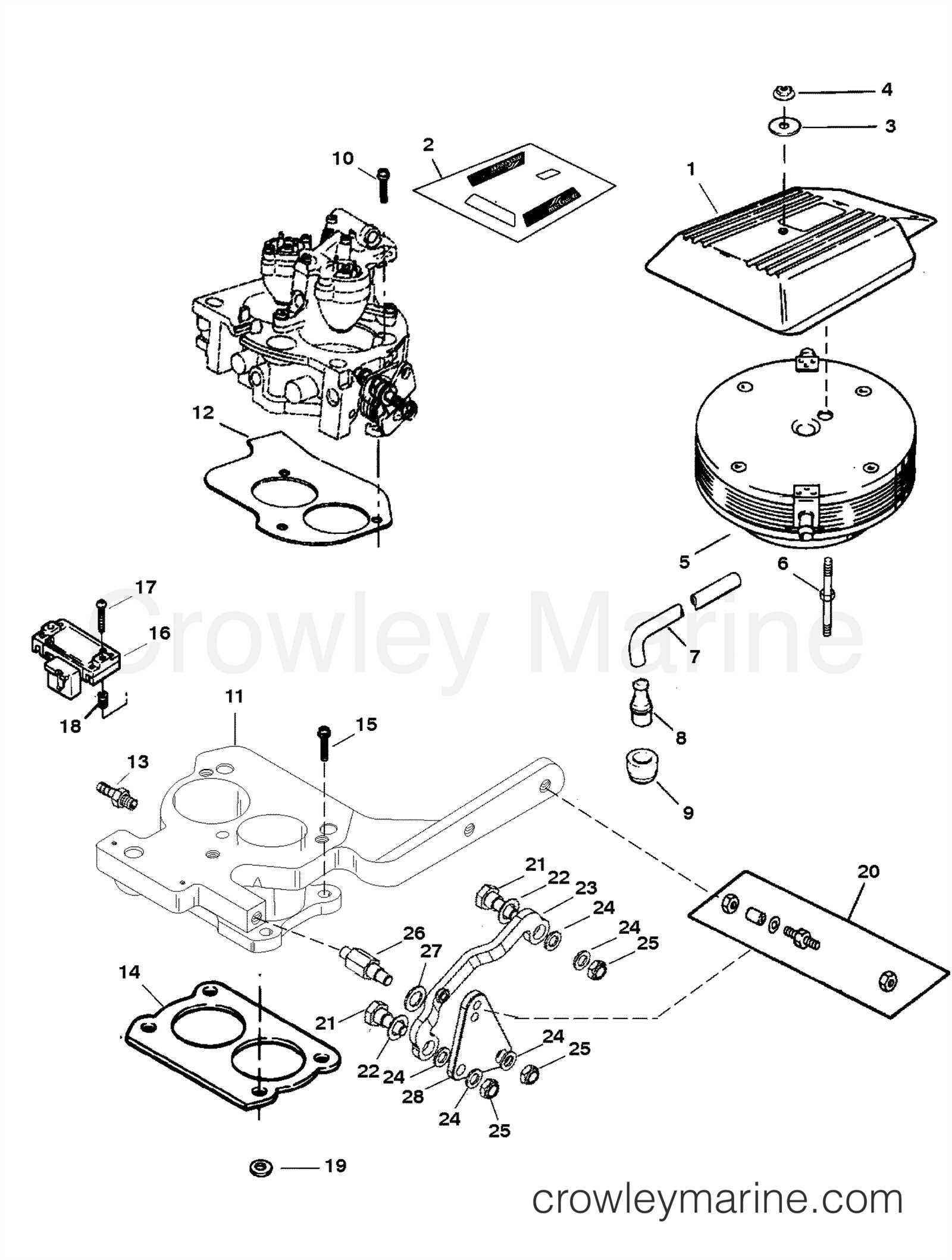 mercruiser 5.7 parts diagram