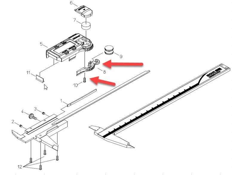 mitutoyo dial caliper parts diagram