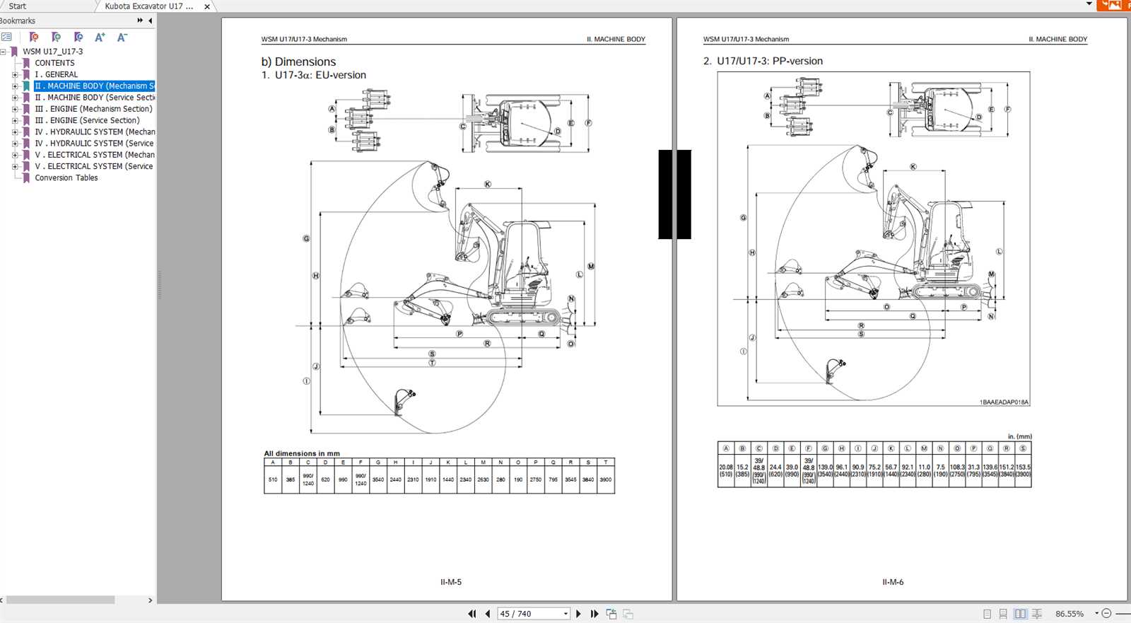 kubota u17 parts diagram