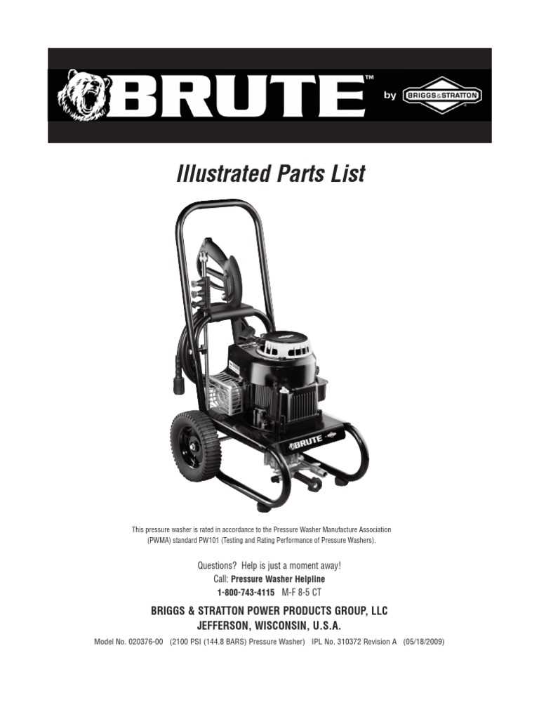 briggs and stratton electric pressure washer parts diagram